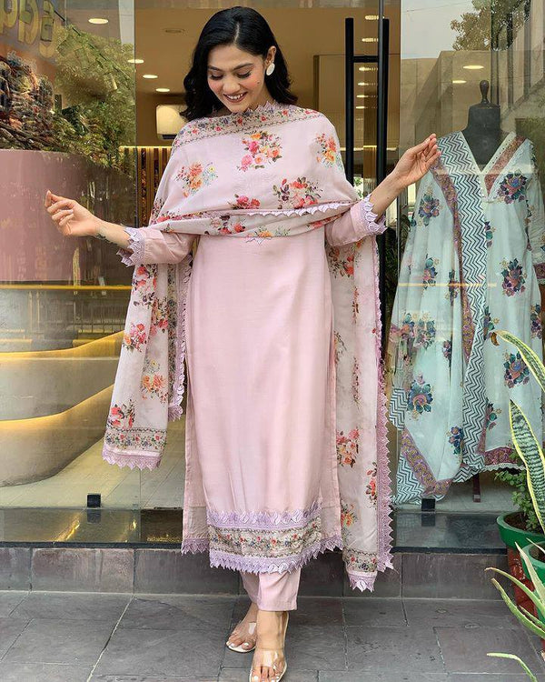baby pink afghani suit set