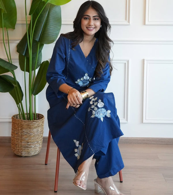 Royal Petals Kurta Set
