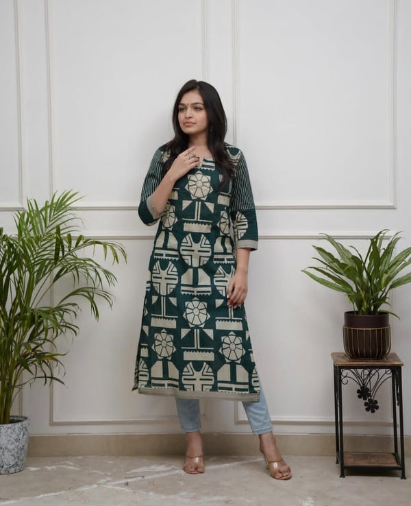 Emerald Geo Charm Kurta