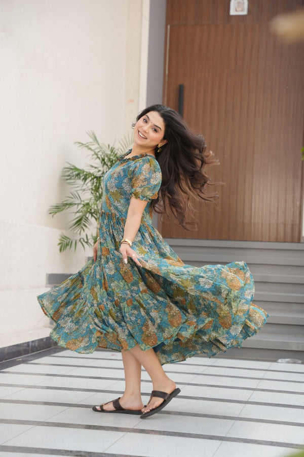 FANCY FLORAL GOWN